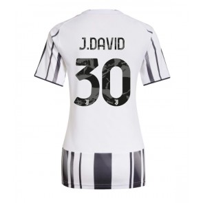 Juventus Jonathan David #30 Hjemmebanetrøje Dame 2025-26 Kortærmet